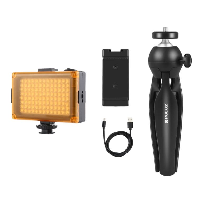 PULUZ Live Broadcast Smartphone Video Light Vlogger Kits with LED Light + Tripod Mount + Phone Clamp Holder My Store