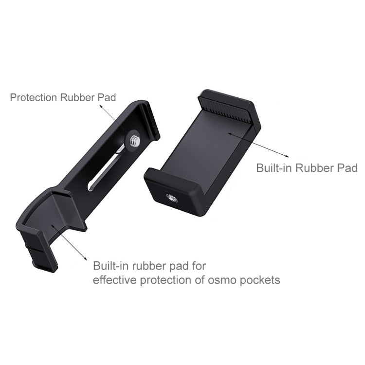 PULUZ Smartphone Fixing Clamp 1/4 inch Holder Mount Bracket + Grip Folding Tripod Mount Kits for DJI OSMO Pocket / Pocket 2 My Store