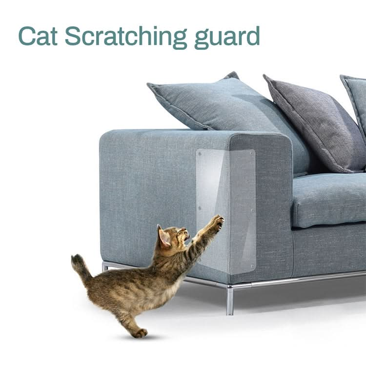 2pcs/pack Cat Scratch Protection PVC Sofa Anti-scratch Stickers , Size: 15x47cm-Reluova