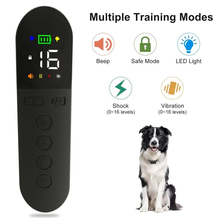 T15 Pet Training Electronic Collar Waterproof Vibration Shock Dog Trainer.