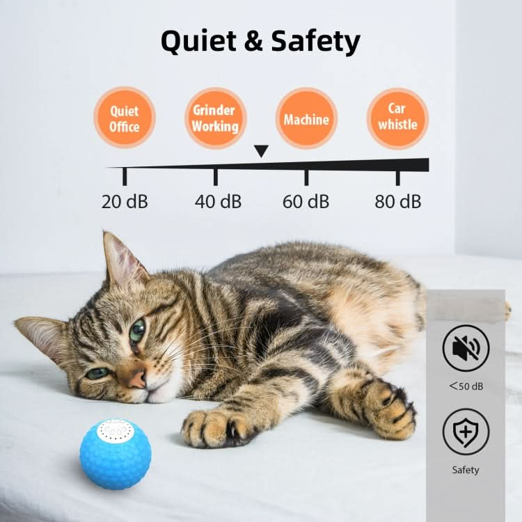 C1 Intelligent Auto Pet Toy Cat Training Luminous Ball, No Remote Control - Reluova