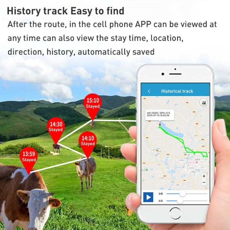 4G Asia Version Intelligent Waterproof GPS Pet Tracker Solar Energy Cattle Sheep Position Locator-Reluova