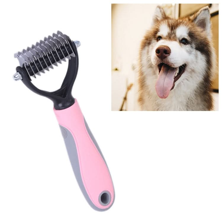 Pet Comb Beauty Cleaning Supplies Dog Stainless Steel Dog Comb, Size: 17 x 6.6 cm - Reluova