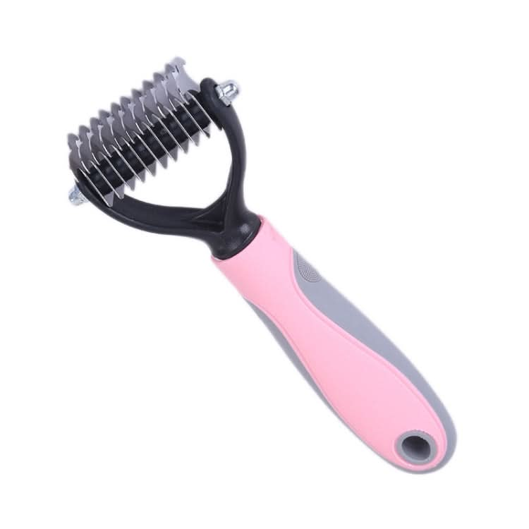 Pet Comb Beauty Cleaning Supplies Dog Stainless Steel Dog Comb, Size: 17 x 6.6 cm - Reluova