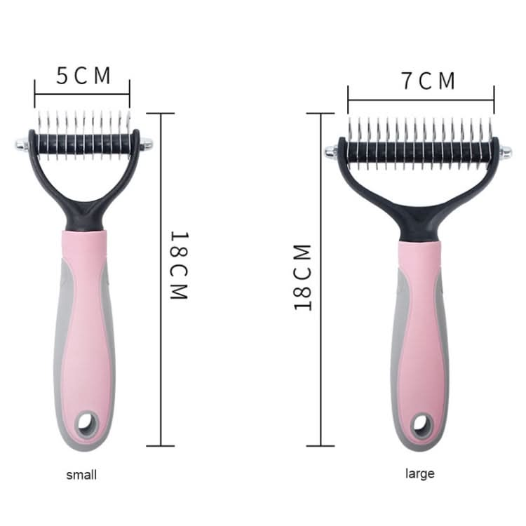 Pet Comb Beauty Cleaning Supplies Dog Stainless Steel Dog Comb, Size: 17 x 6.6 cm - Reluova