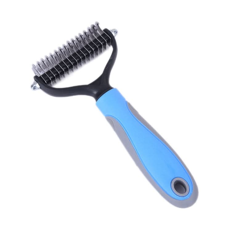 Pet Comb Beauty Cleaning Supplies Dog Stainless Steel Dog Comb, Size: 18x7cm - Reluova