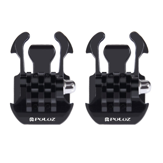 2 PCS PULUZ Horizontal Surface Quick Release Buckle for GoPro Hero12 Black / Hero11 /10 /9 /8 /7 /6 /5, Insta360 Ace / Ace Pro, DJI Osmo Action 4 and Other Action Cameras