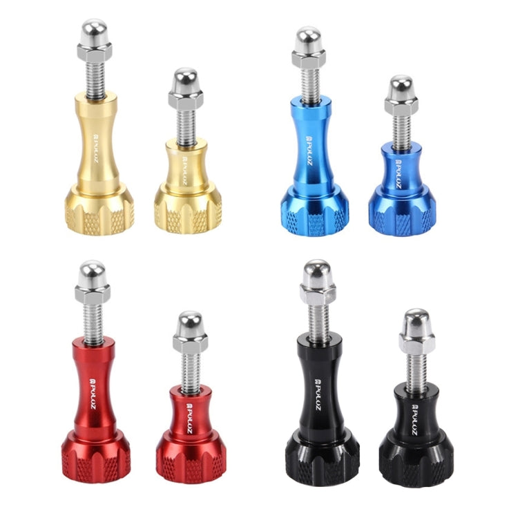 PULUZ CNC Aluminum Thumb Knob Stainless Bolt Nut Screw Set for GoPro Hero12 Black / Hero11 /10 /9 /8 /7 /6 /5, Insta360 Ace / Ace Pro, DJI Osmo Action 4 and Other Action Cameras My Store