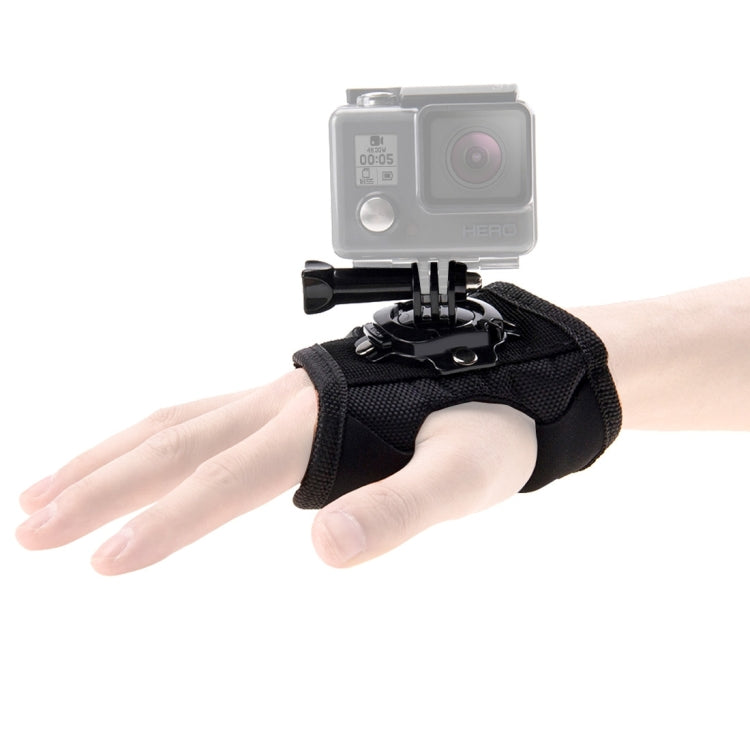 PULUZ 360 Degree Rotation Glove Style Palm Strap Mount Band for GoPro HERO13 Black / HERO12 / HERO11 /10 /9 /8 /7 /6 /5, Insta360 Ace / Ace Pro, DJI Osmo Action 4 and Other Action Cameras