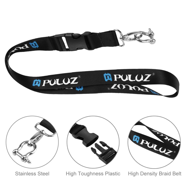 PULUZ 60cm Detachable Long Neck Strap Lanyard Sling GoPro Hero12 Black / Hero11 /10 /9 /8 /7 /6 /5, Insta360 Ace / Ace Pro, DJI Osmo Action 4 and Other Action Cameras