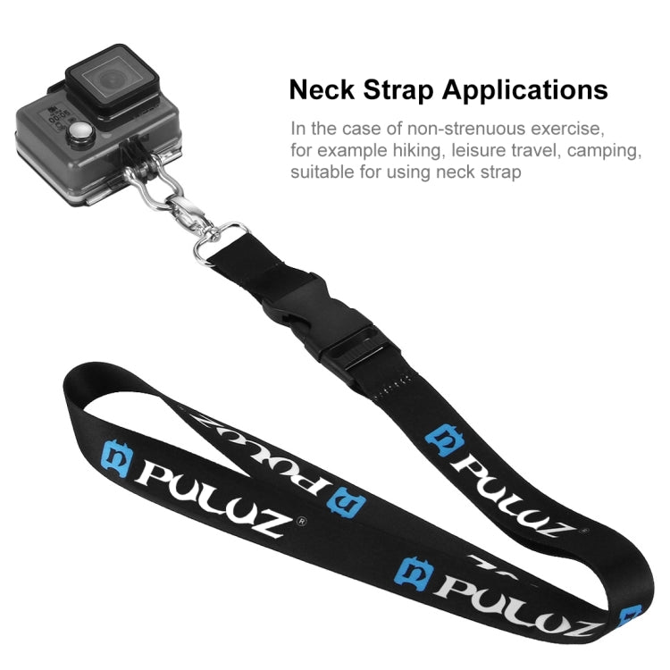 PULUZ 60cm Detachable Long Neck Strap Lanyard Sling GoPro Hero12 Black / Hero11 /10 /9 /8 /7 /6 /5, Insta360 Ace / Ace Pro, DJI Osmo Action 4 and Other Action Cameras