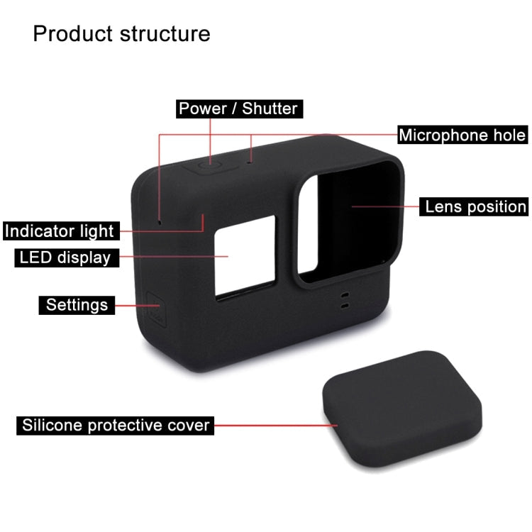 PULUZ Silicone Protective Case with Lens Cover for GoPro HERO7 Black /7 White / 7 Silver /6 /5 My Store