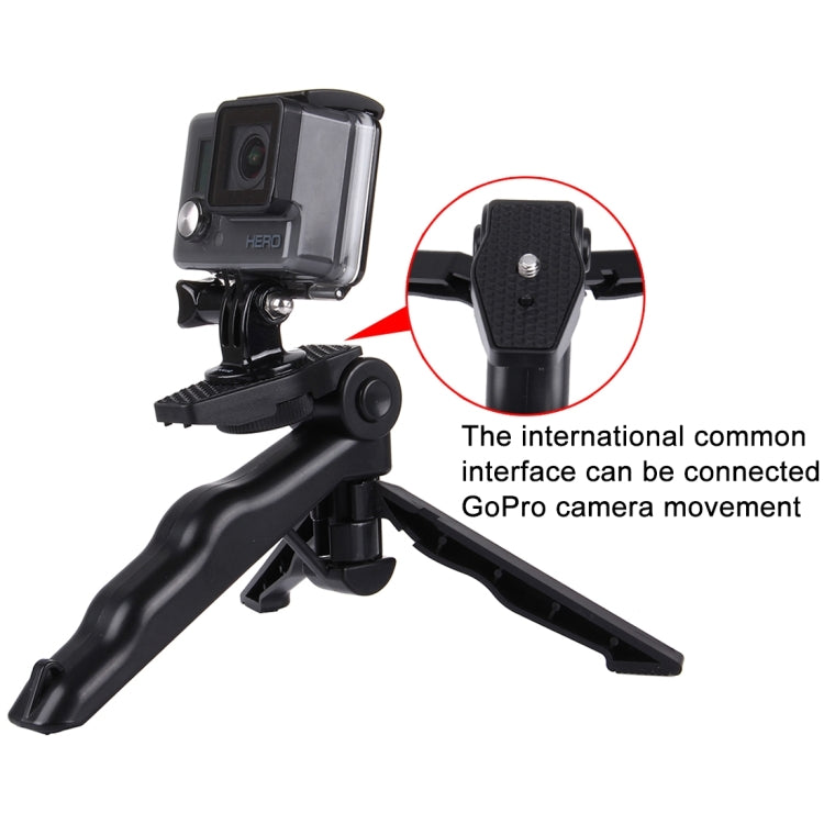 PULUZ Grip Folding Tripod Mount with Adapter & Screws for GoPro Hero11 Black / HERO10 Black / HERO9 Black / HERO8 Black / HERO7 /6 /5 /5 Session /4 Session /4 /3+ /3 /2 /1, Xiaoyi and Other Action Cameras, Load Max: 2kg My Store