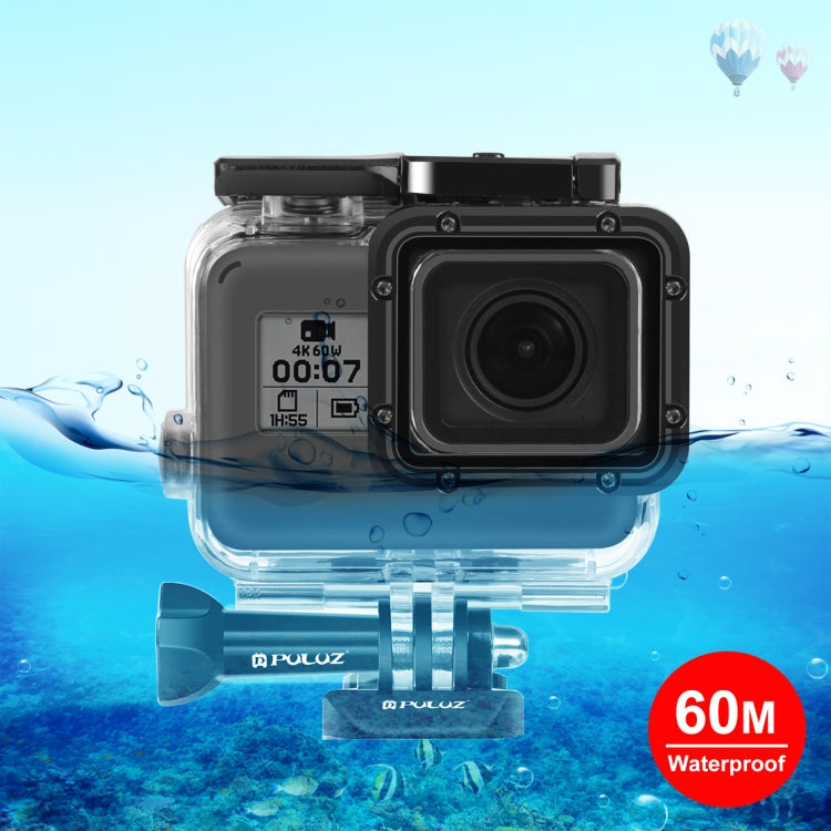 PULUZ for GoPro HERO(2018) / HERO7 Black /6 /5 60m Underwater Waterproof Housing Diving Protective Case with Buckle Basic Mount & Screw My Store