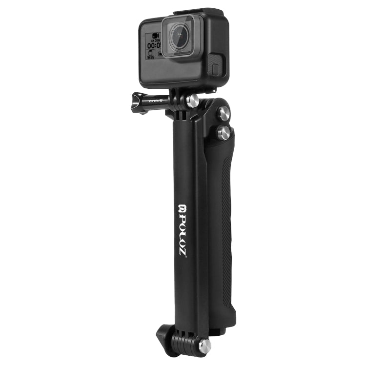 PULUZ 3-Way Grip Foldable Tripod Selfie-stick Extension Monopod for GoPro, Insta360 ONE R, DJI Osmo Action and Other Action Cameras, Length: 20-58cm My Store