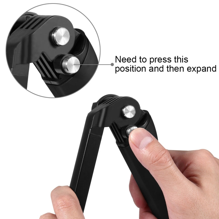 PULUZ 3-Way Grip Foldable Tripod Selfie-stick Extension Monopod for GoPro, Insta360 ONE R, DJI Osmo Action and Other Action Cameras, Length: 20-58cm My Store