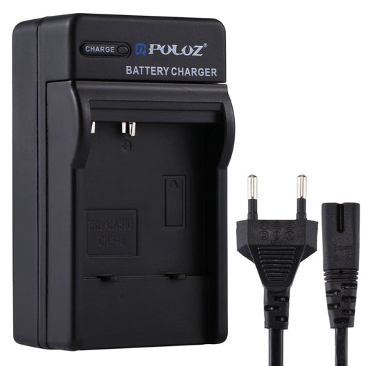 PULUZ EU Plug Battery Charger with Cable for CASIO CNP40 Battery My Store