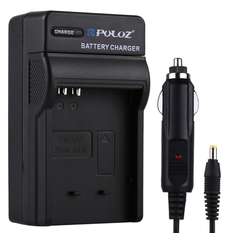 PULUZ Digital Camera Battery Car Charger for Canon NB-4L / NB-8L  Battery