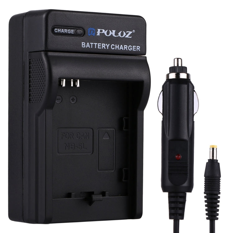 PULUZ Digital Camera Battery Car Charger for Canon NB-5L Battery My Store