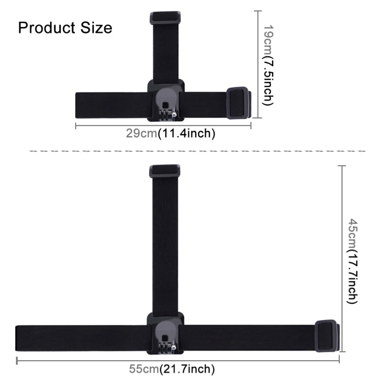 PULUZ Elastic Mount Belt Adjustable Head Strap for GoPro, Insta360 ONE R, DJI Osmo Action and Other Action Cameras My Store