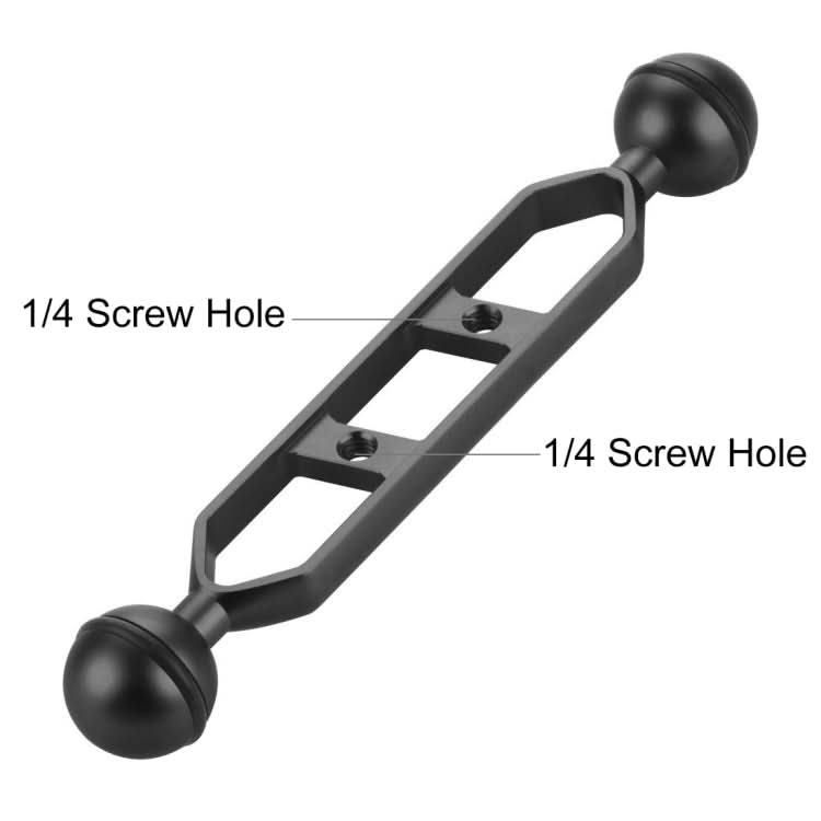 PULUZ 7.0 inch 17.7cm Aluminum Alloy Dual Balls Arm, Ball Diameter: 25mm My Store