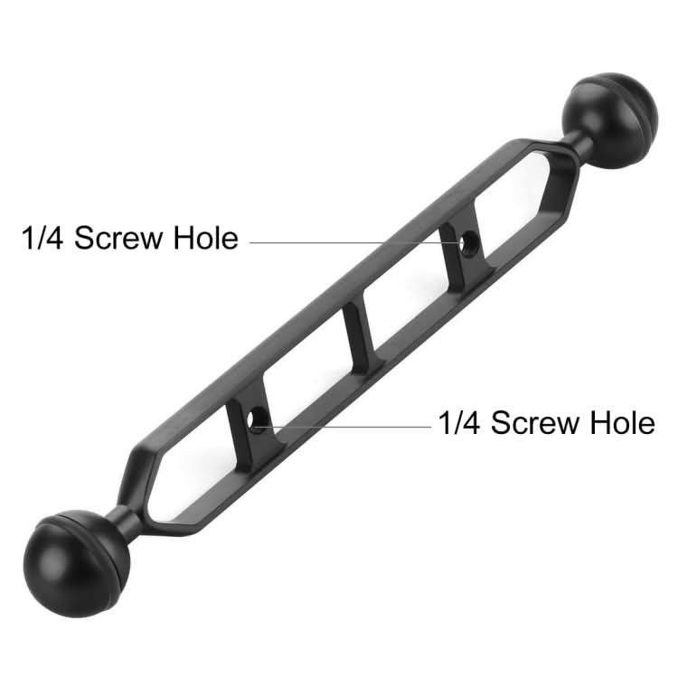 PULUZ 9.0 inch 22.8cm Aluminum Alloy Dual Balls Arm, Ball Diameter: 25mm My Store