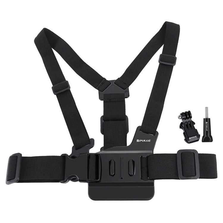 PULUZ Adjustable Body Mount Belt Chest Strap with J Hook Mount & Long Screw for GoPro HERO13 Black / HERO12 / HERO11 /10 /9 /8 /7 /6 /5, Insta360 Ace / Ace Pro, DJI Osmo Action 4 and Other Action Cameras My Store