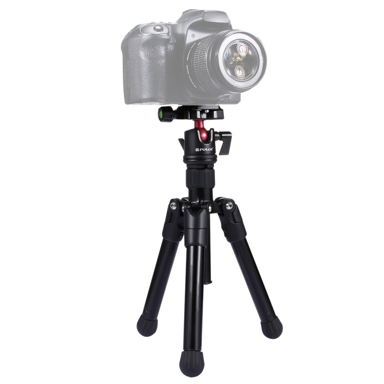 PULUZ  Pocket Mini Microspur Photos Magnesium Alloy Tripod Mount with 360 Degree Ball Head  for DSLR &  Digital Camera, Adjustable Height: 24.5-57cm, Load Max: 3kg My Store