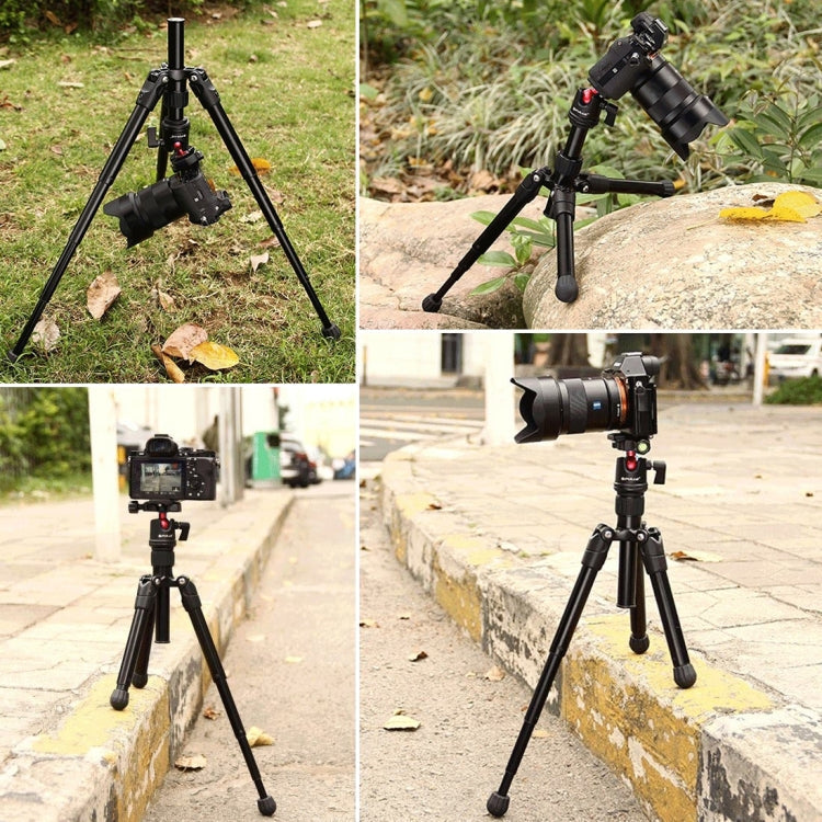 PULUZ  Pocket Mini Microspur Photos Magnesium Alloy Tripod Mount with 360 Degree Ball Head  for DSLR &  Digital Camera, Adjustable Height: 24.5-57cm, Load Max: 3kg My Store