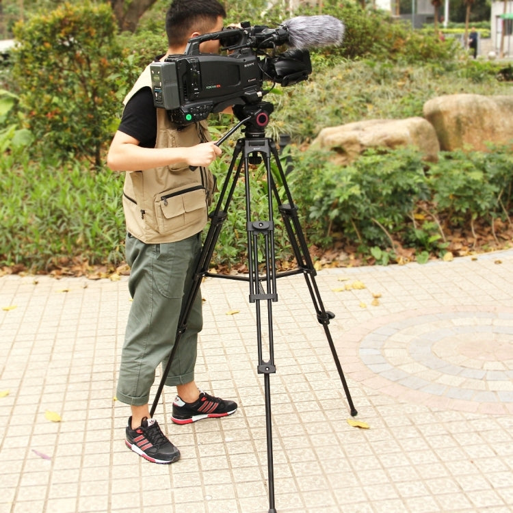 PULUZ Professional Heavy Duty Camcorder Aluminum Alloy Tripod