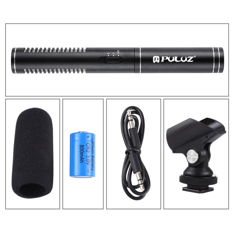 PULUZ Professional Interview Condenser Video Shotgun Microphone with 3.5mm Audio Cable for DSLR & DV Camcorder My Store