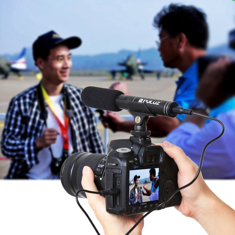 PULUZ Professional Interview Condenser Video Shotgun Microphone with 3.5mm Audio Cable for DSLR & DV Camcorder My Store