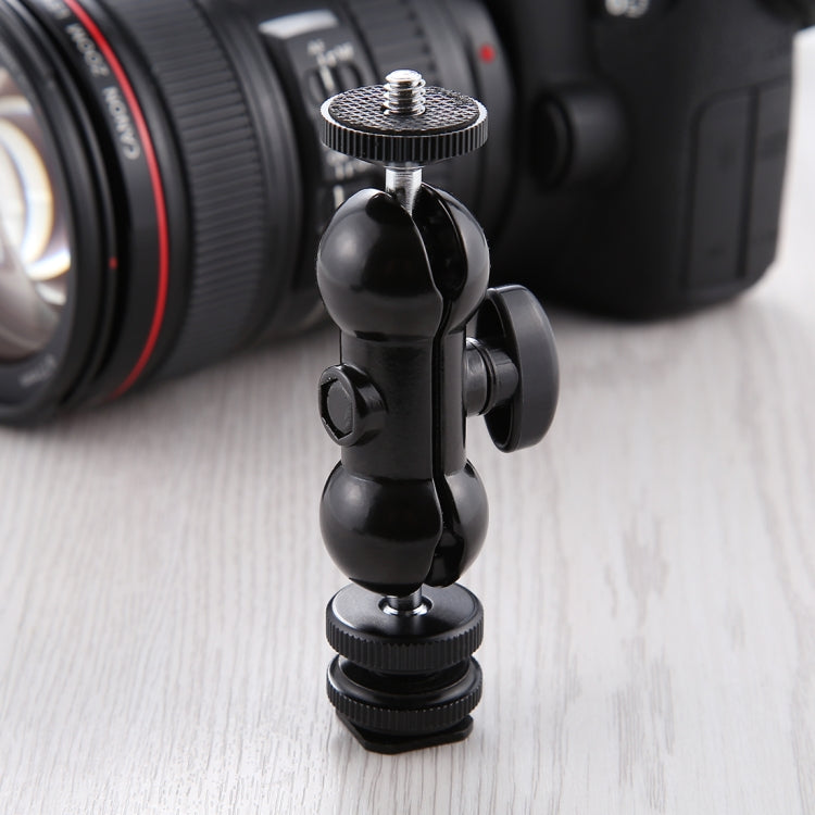 PULUZ Flash Hot Shoe Swivel Ball Head 1/4 inch Tripod Screw Magic Arm with Lock My Store