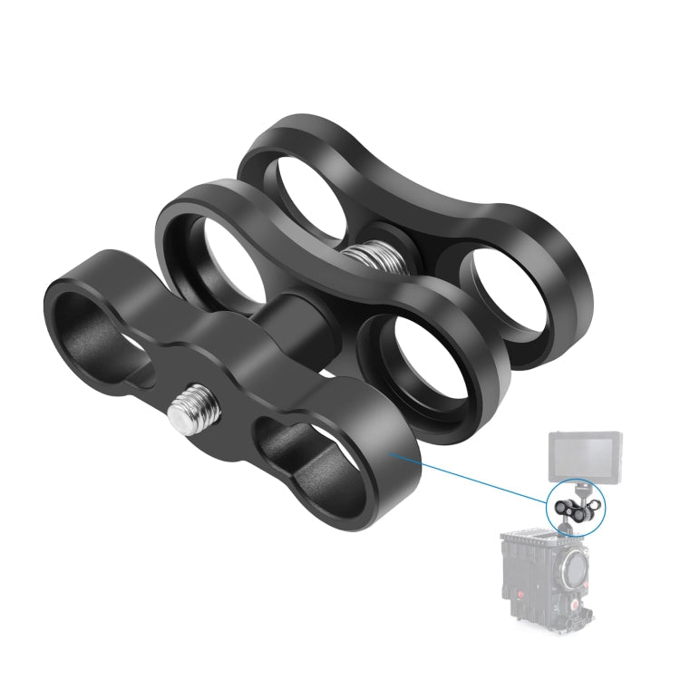 PULUZ Dual Aluminum Alloy Clamp for Underwater Arm System