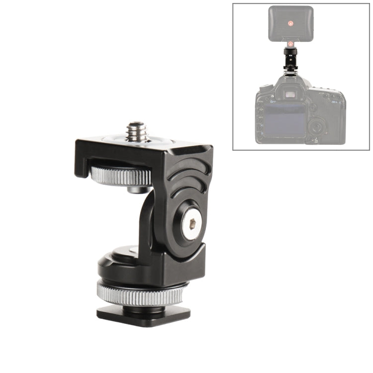 PULUZ Panorama Damping Two-dimensional Hot Shoe Head Multi-function Bracket