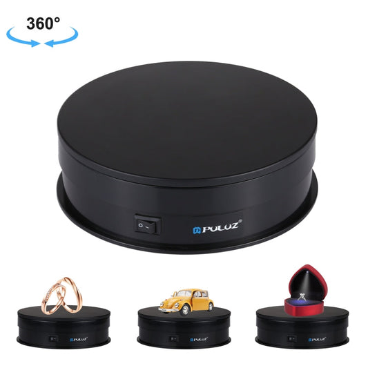 PULUZ 15cm USB Electric Rotating Turntable Display Stand Video Shooting Props Turntable for Photography, Load 1-5kg