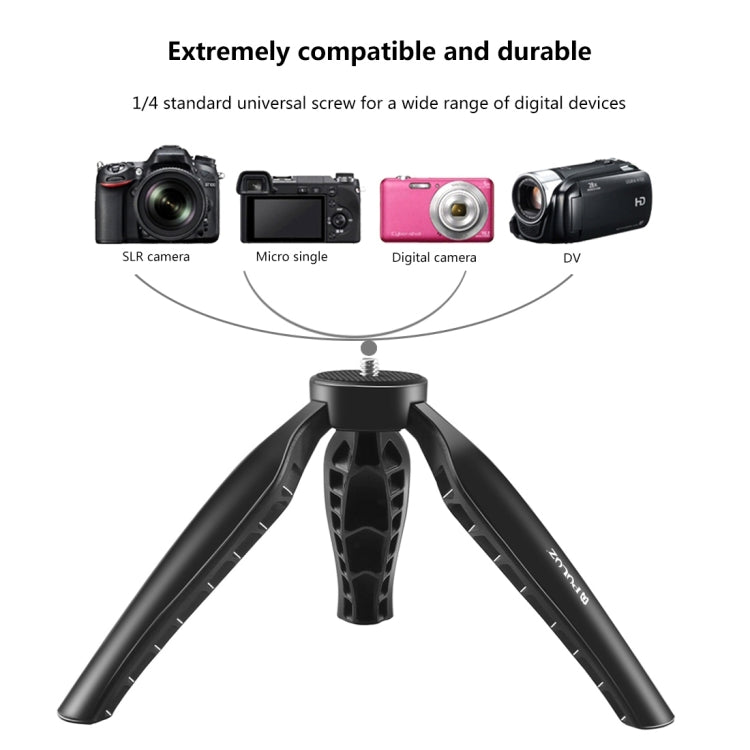 PULUZ Simple Mini ABS Desktop Tripod Mount with 1/4 inch Screw for DSLR & Digital Cameras, Working Height: 9cm