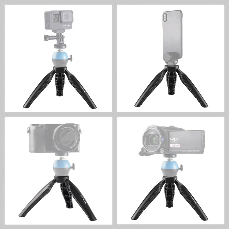 PULUZ Simple Mini ABS Desktop Tripod Mount with 1/4 inch Screw for DSLR & Digital Cameras, Working Height: 9cm My Store