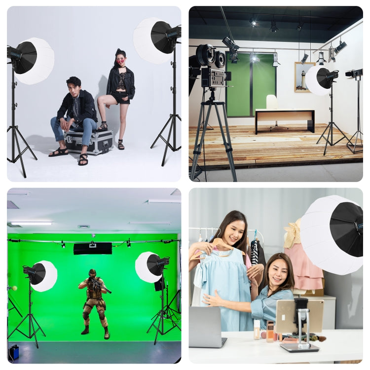 PULUZ 220V 150W Studio Video Light  3200K-5600K Dual Color Temperature Built-in Dissipate Heat System with Remote Control