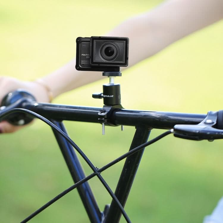 PULUZ Bike Aluminum Handlebar Tripod Ball Head Adapter Mount for GoPro HERO10 Black / HERO9 Black / HERO8 Black /7 /6 /5 /5 Session /4 Session /4 /3+ /3 /2 /1, DJI Osmo Action, Xiaoyi and Other Action Cameras My Store