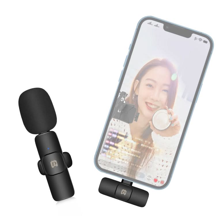 PULUZ Wireless Lavalier Noise Reduction Reverb Microphone for 8-Pin Device, Support Phone Charging My Store