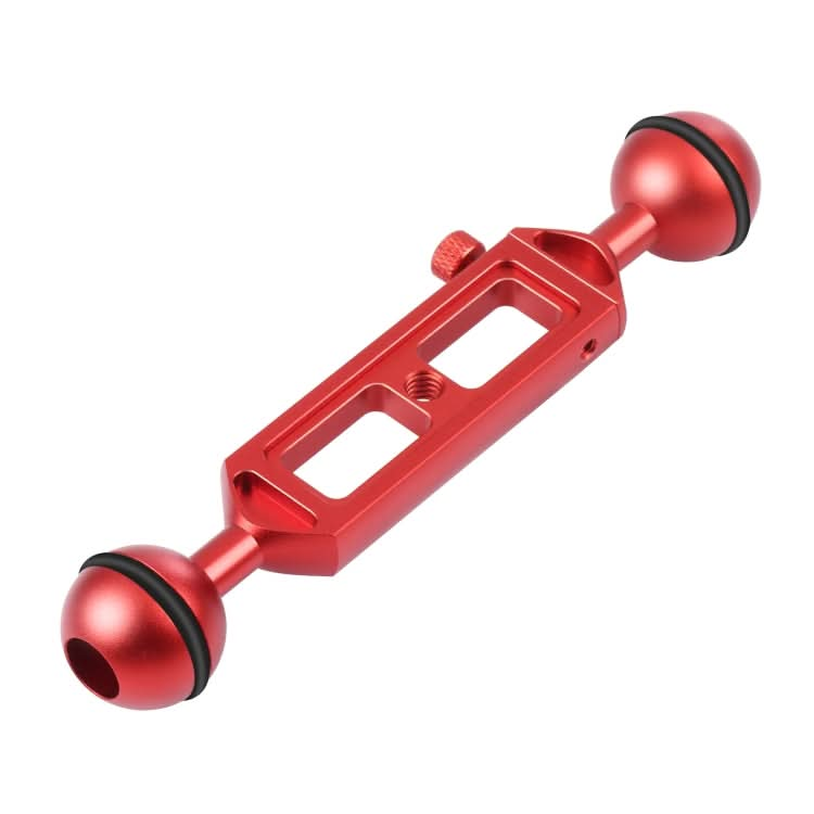 PULUZ 7.9 inch 20cm Adjustable Aluminum Alloy Dual Balls Arm with 1/4 Thread, Ball Diameter: 25mm My Store