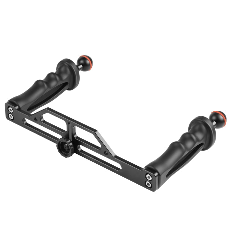 PULUZ Dual Handles Aluminium Alloy Tray Stabilizer for Underwater Camera Housings My Store