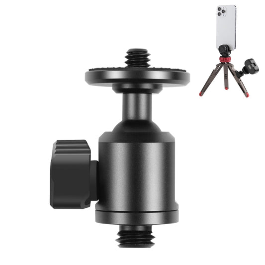 PULUZ 3/8 inch Outer Screw Metal Tripod Ball Head Adapter with Knob Lock My Store