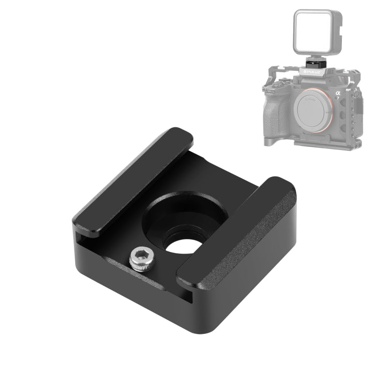 PULUZ Expand Cold Shoe Mount Adapter Microphone Flash Light Aluminum Alloy Holder Bracket My Store