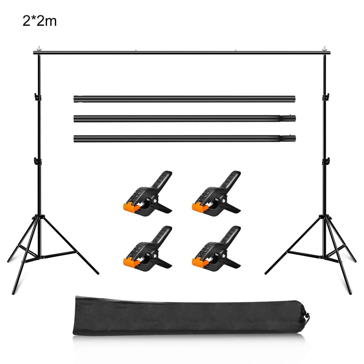 2 x 2m Photo Studio Background Support Stand Backdrop Crossbar Bracket-Reluova