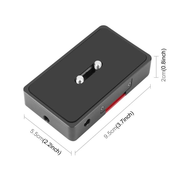 PULUZ  NPF970 Battery Metal Base Mount For Canon / Nikon / Panasonic My Store