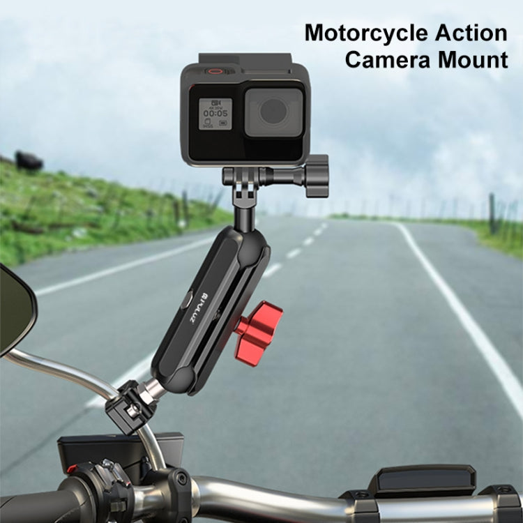 PULUZ Motorcycle Rearview Small Clamp Magic Arm Rod Mount My Store