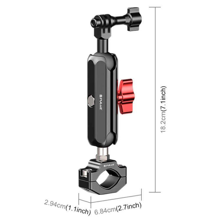 PULUZ Motorcycle Rearview Large Clamp Magic Arm Rod Mount My Store