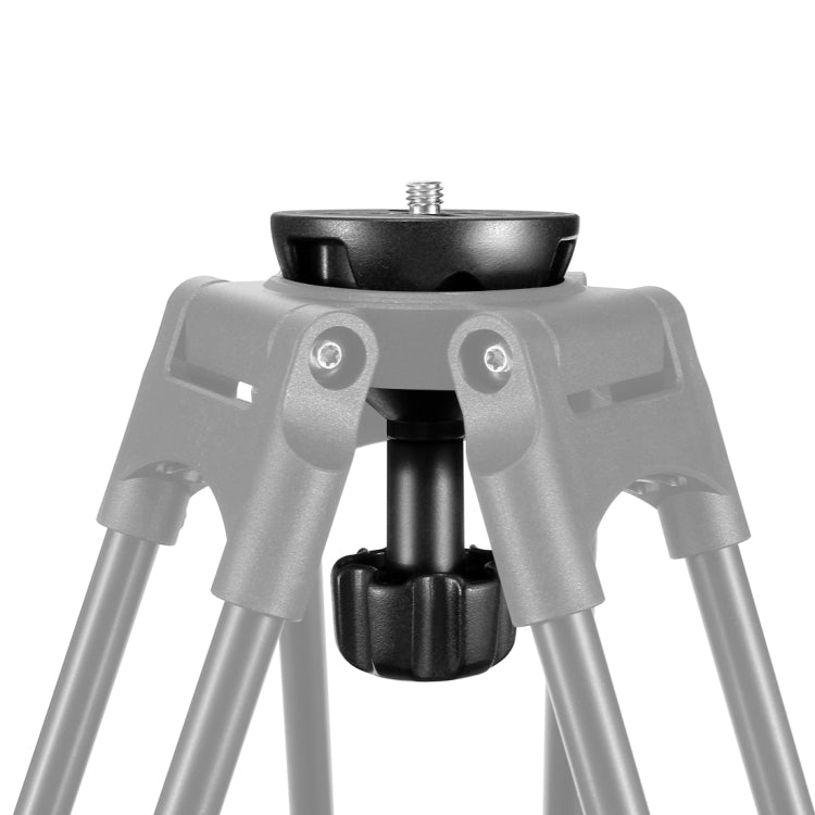 PULUZ 75mm Half Ball Flat to Bowl Adapter for Fluid Head Tripod DSLR Rig Camera, Metal Material